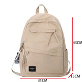 Nylon Woman Backpack Casual Student Rucksack High Capacity Laptop Schoolba