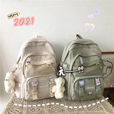 Nylon Women's Backpack Waterproof Fabric School Backpack