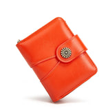 Vintage Floral Women's Small Wallet Short Purse Money Bag