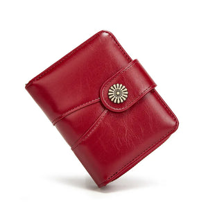 Vintage Floral Women's Small Wallet Short Purse Money Bag