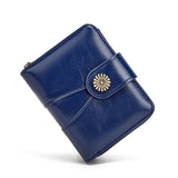 Vintage Floral Women's Small Wallet Short Purse Money Bag