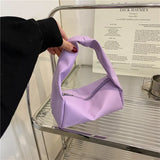 One Shoulder Knot Tofu Handbag Women's Subaxillary Bag