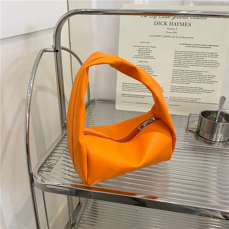 One Shoulder Knot Tofu Handbag Women's Subaxillary Bag