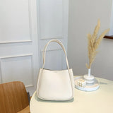 One Shoulder Bag Women Large Capacity Soft Leather Tote Handbag