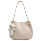 One Shoulder Bag Women Large Capacity Soft Leather Tote Handbag