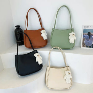 One Shoulder Bag Women Large Capacity Soft Leather Tote Handbag