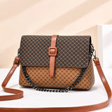 One-shoulder Messenger Bag Women's High-quality Contrast Printing Small Square B