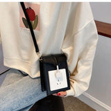 Bucket Casual Shoulder Bag PU Crossbody Girls Bag