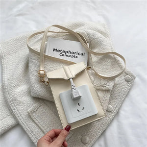 Fashionable PU Bucket Shoulder Bag with Zipper Closure