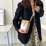 Bucket Casual Shoulder Bag PU Crossbody Girls Bag