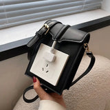 Fashionable PU Bucket Shoulder Bag with Zipper Closure