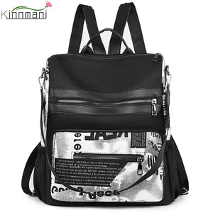 Waterproof Backpack Women's Multifunctional Shoulder Bags Large Capacity