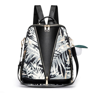 Oxford Waterproof Women's Backpack Lightweight Travel Shoulder Bag