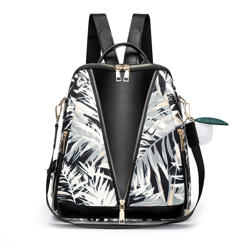 Oxford Waterproof Women's Backpack Lightweight Travel Shoulder Bag