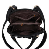 PU Leather Backpack Shoulder Bag Ladies School College Wind Casual Solid Bag