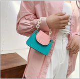 Mini Pu Leather Crossbody Bag For Women Chain Shoulder Handbag