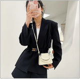 Mini Pu Leather Crossbody Bag For Women Chain Shoulder Handbag
