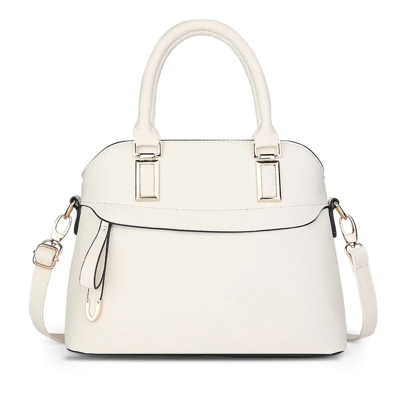 PU Leather Solid Shoulder Handbag Messenger Bag