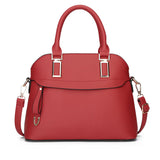 PU Leather Solid Shoulder Handbag Messenger Bag