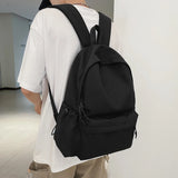 Waterproof Nylon Backpack Patchwork Japanese College School Bag