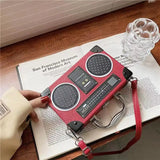 Retro Radio Shape Bag Ladies Shoulder Bag