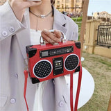 Retro Radio Shape Bag Ladies Shoulder Bag