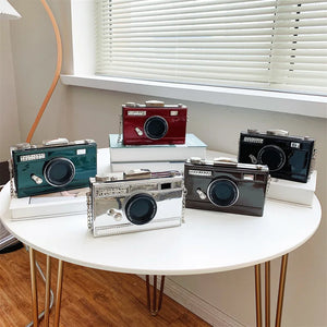 Camera Shape Clutch Retro Shoulder Bag Mini Messenger Bag Purse