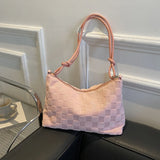 Plaid Underarm Bag for Women Casual Shoulder Bag