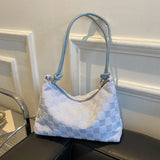 Plaid Underarm Bag for Women Casual Shoulder Bag