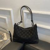 Plaid Underarm Bag for Women Casual Shoulder Bag