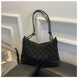 Plaid Underarm Bag for Women Casual Shoulder Bag