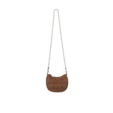 Plicated Zipper Women's Shoulder Bag Nylon Mini Crossbody Phone Bag
