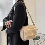 Plush Fabric Women's Shoulder Crossbody Bag Small Lambs Wool Fluffy Fur