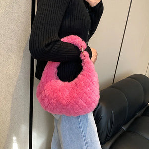 Winter Rhombus Chain Crossbody Bag Matching Shoulder Bag