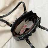 One Shoulder Armpit Bag Women's PU Leather Winter Bag