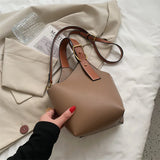 Retro Brown Messenger Bag Small Women's Handbag