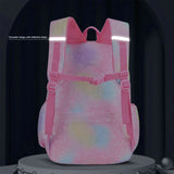 Primary School Backpack Gradient Book Bags Girls Princess School Bags Waterproof