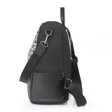 Splicing Ladies Backpack Large Capacity School Bag