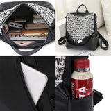 Splicing Ladies Backpack Large Capacity School Bag