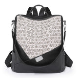 Splicing Ladies Backpack Large Capacity School Bag