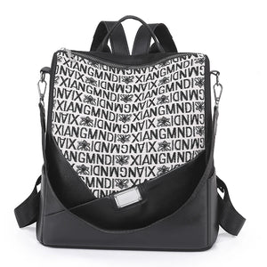 Splicing Ladies Backpack Large Capacity School Bag