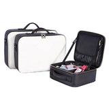 Professional Makeup Bag Women Cosmetic Bags Case Oxford/Leather