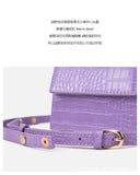 Crocodile Pattern Shoulder Bag Messenger Handbag