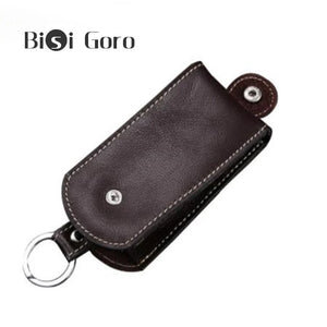 Real Leather Key Holder Car Key Wallet Organizer Key Storage Bag