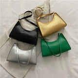 Retro Solid Shoulder Small Square Bag