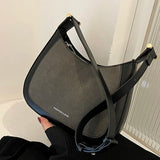 Vintage Women Phone Armpit Bag Brown Handbag