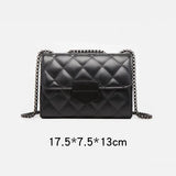 Rhombus Chain Crossbody Bag Quilted Shopping Party Bag