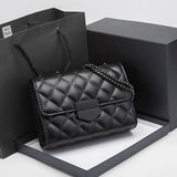 Rhombus Chain Crossbody Bag Quilted Shopping Party Bag
