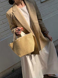Rural Style Woven Retro Leisure Portable Straw Woven Summer Beach Bag