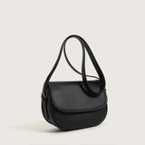 Vintage PU Leather Saddle Shoulder Bag Flap Messenger Crossbody Handbag